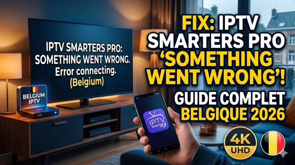 IPTV Smarters Pro Something Went Wrong : Solutions Belgique 2026